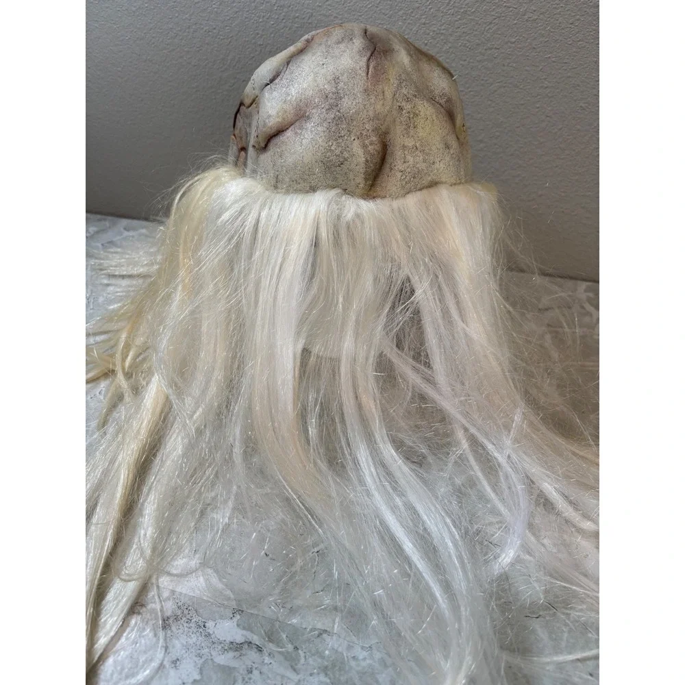 Vtg 2003 Paper Magic Group PMG Skeleton Skull Mask White Hair Halloween‎ Scary